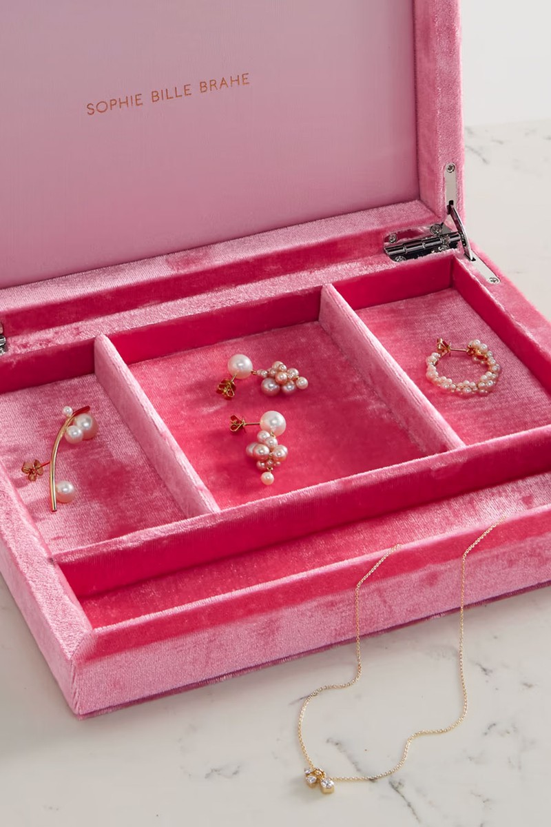 Trésor Velvet Jewelry Box from Sophie Billie Brahe