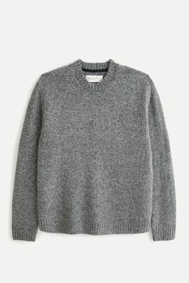 Grey Marled Crew Sweater