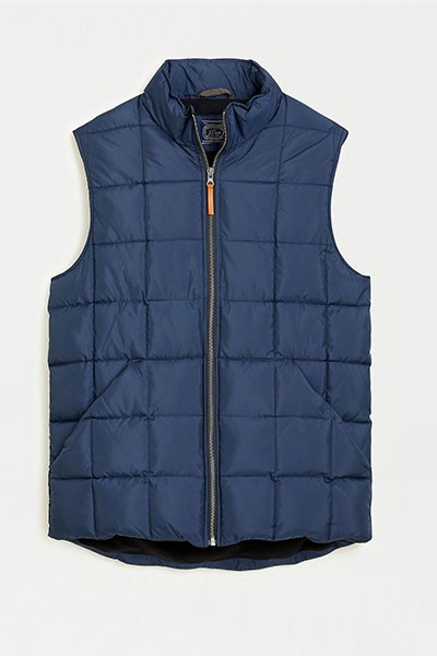 Box Quilted Vest Coat