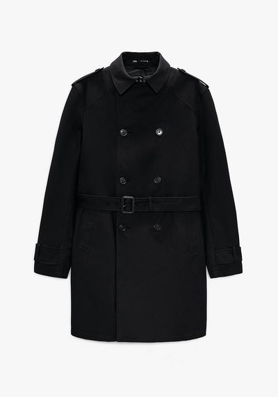 Basic Water-Repellent Trench Coat from Zara