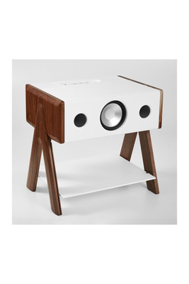 Corian Series Cube Speaker in Walnut from La Boite Concept