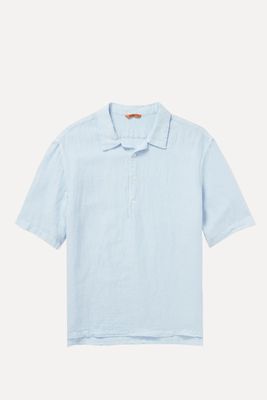Linen and Cotton-Blend Polo Shirt from Frescobol Carioca 