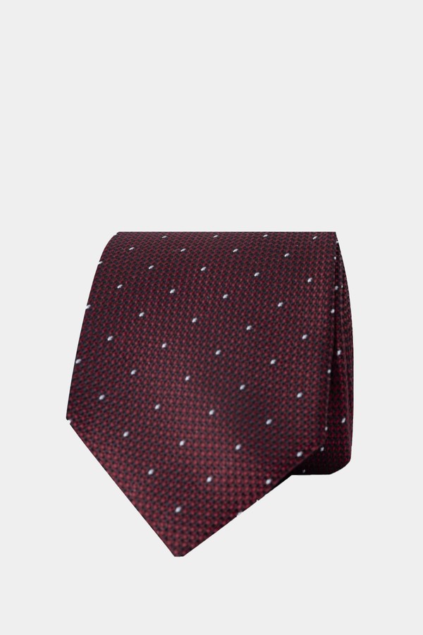 100% Silk Small Spot Tie