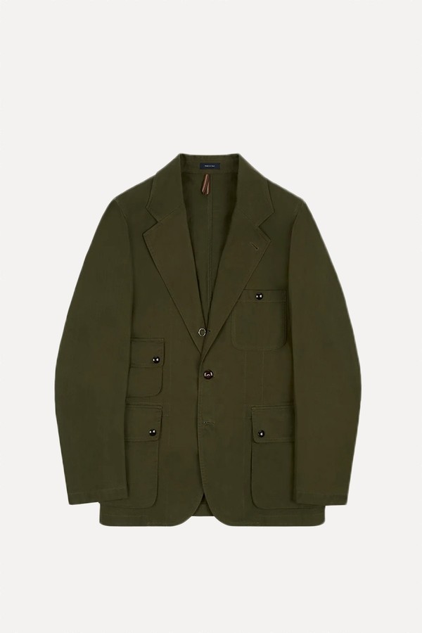 Drake’s x New Balance Waxed Herringbone Cotton Games Blazer