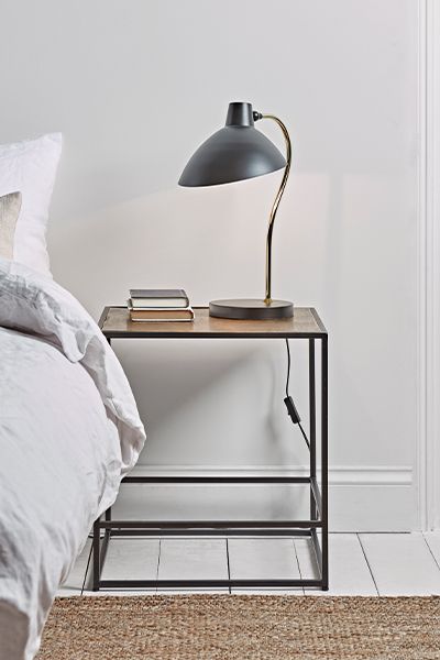 Textured Gold Topped Bedside Table, £275 | Cox & Cox 