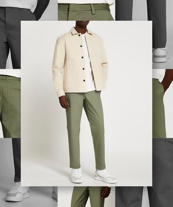 Green Tapered Chinos from River Island