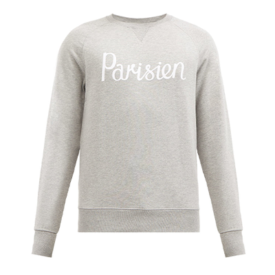 Parisien-Print Cotton Sweatshirt