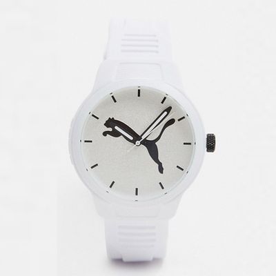 Reset Logo Watch In White from Puma