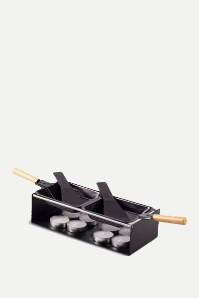 Wooden-Handle Stainless-Steel Raclette Pan from Nouvel
