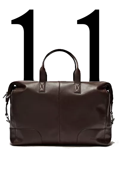Leather Bowling Bag from Massimo Dutti