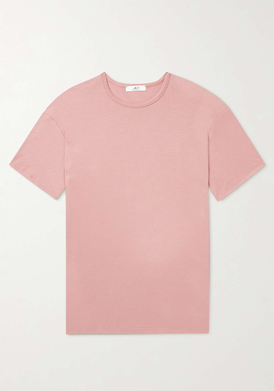 Cotton And Silk-Blend Jersey T-Shirt from Mr P. 