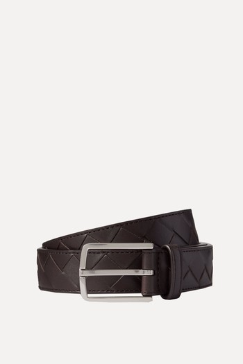 3cm Intrecciato Leather Belt from Bottega Veneta