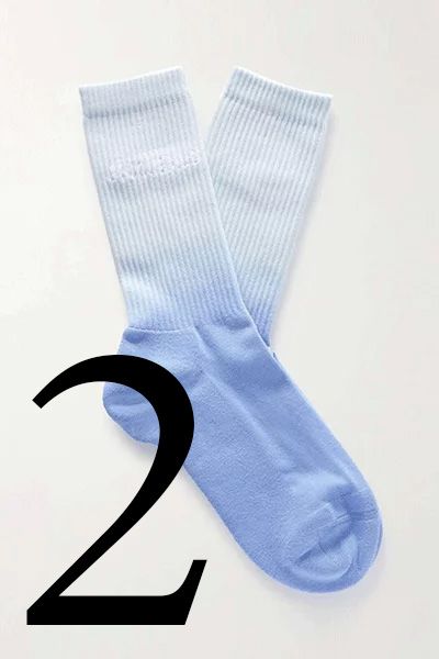 Ribbed Dégradé Cotton-Blend Socks from Jacquemus