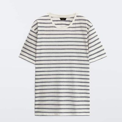 Striped Cotton Shirt from Massimo Dutti
