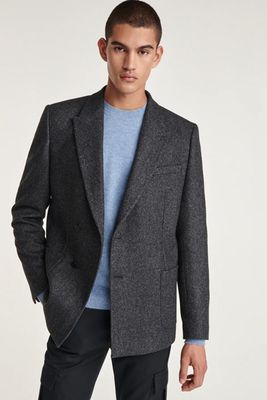 Double Breasted Straight Blazer Jacket from The Kooples