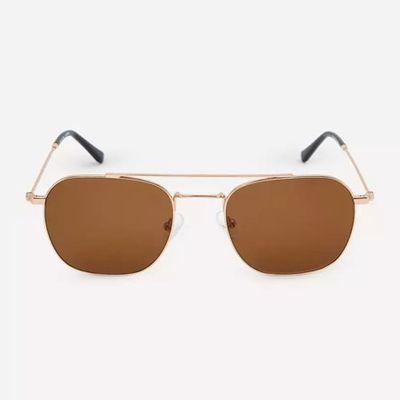 Yuley Double-Bridge Metal Sunglasses from YMC