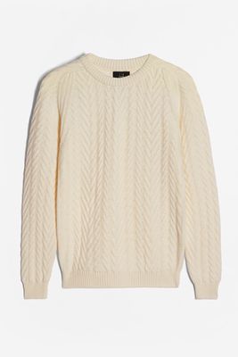 Transmission Gears Cable Cashmere Jumper