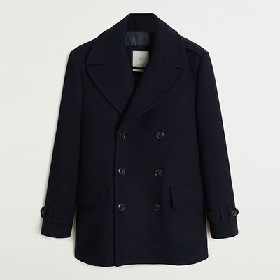 Double-Breasted Wool Coat from Mango