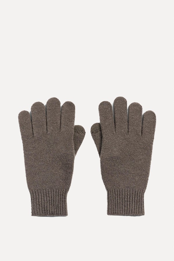 Wool & Cashmere Knitted Gloves from Zara