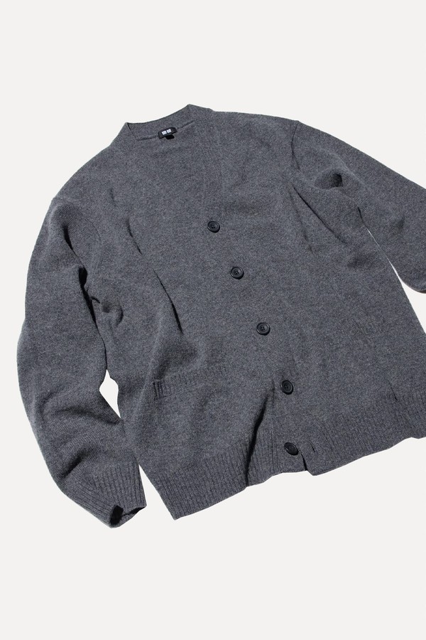 100% Lambswool V Neck Cardigan