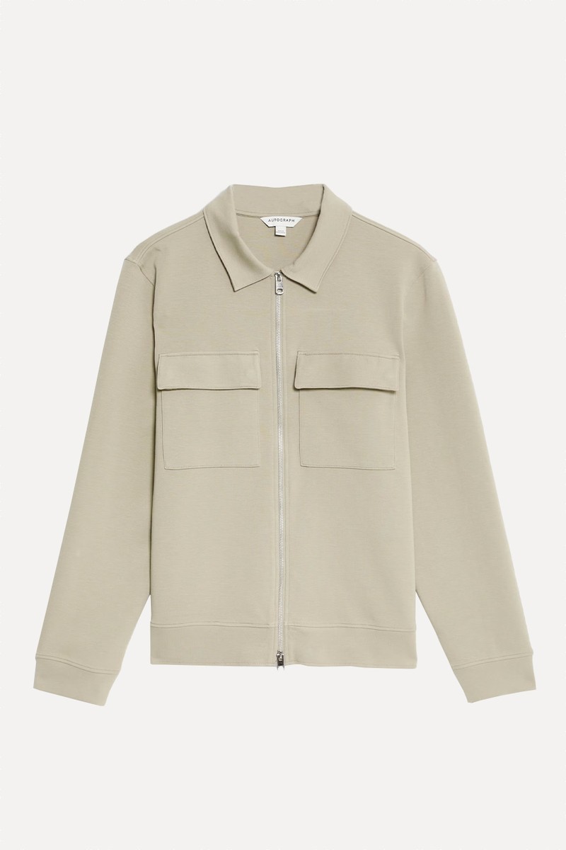 Cotton Rich Zip Jacket