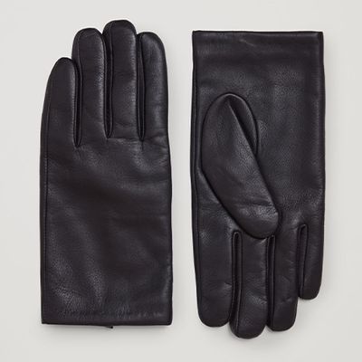 Cashmere Lined Leather Gloves from COS