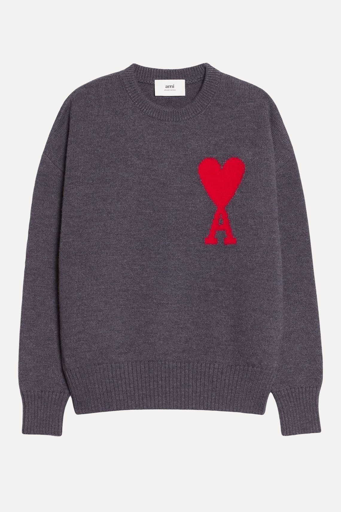 Logo-Intarsia Wool Jumper from AMI Paris