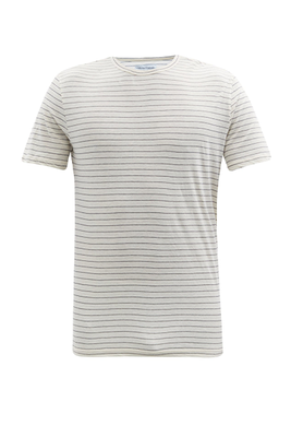 Striped Cotton Blend Jersey T-shirt from Officine Générale