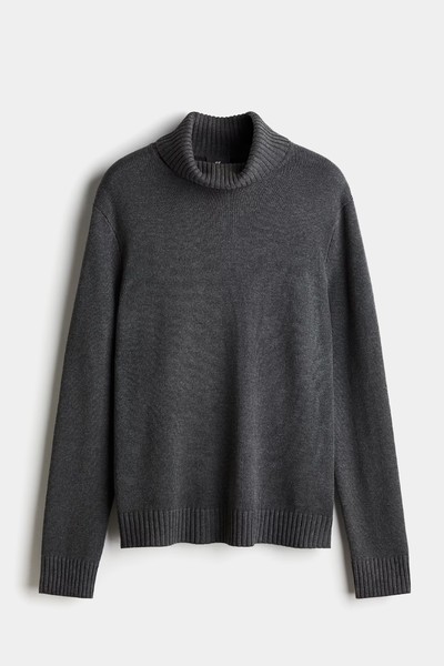 Cotton-Blend Turtleneck Jumper