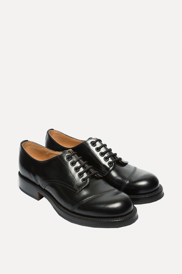 Diagonal Derby Shoes