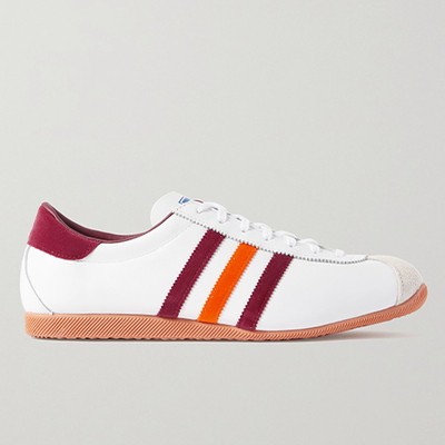 Cadet Suede-Trimmed Leather Sneakers from Adidas