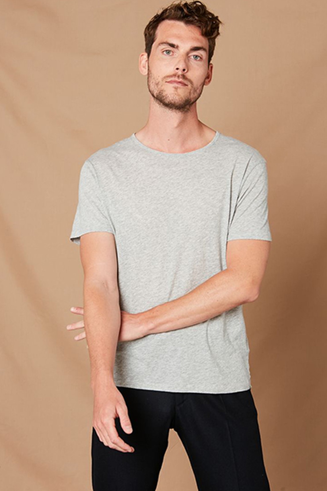 Heather Grey Light Jersey Tee-Shirt