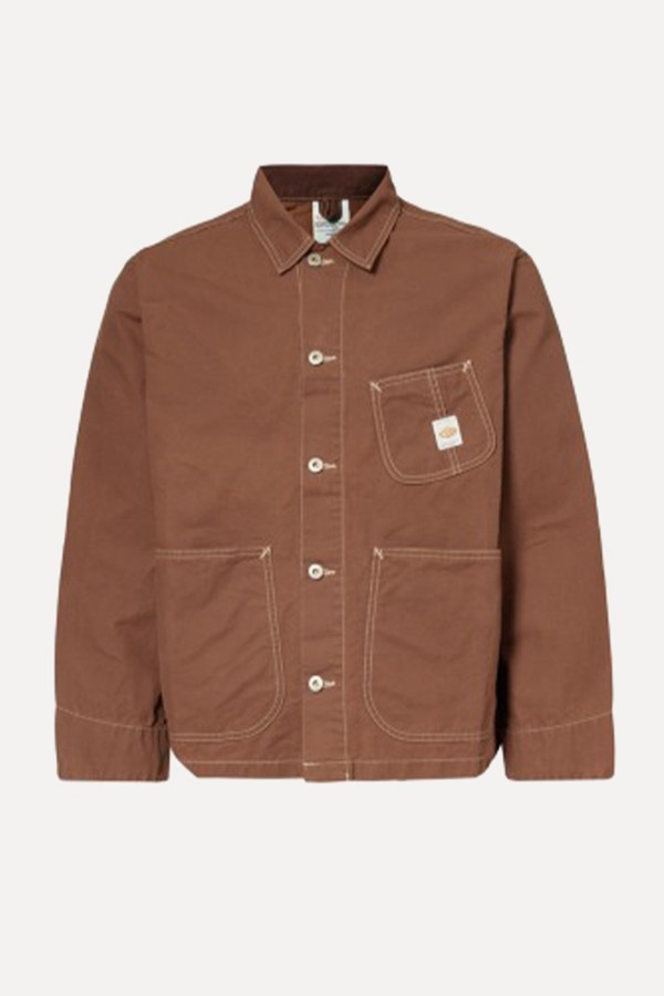 Chore Brand-Patch Boxy-Fit Cotton-Canvas Jacket  from Nudie Jeans
