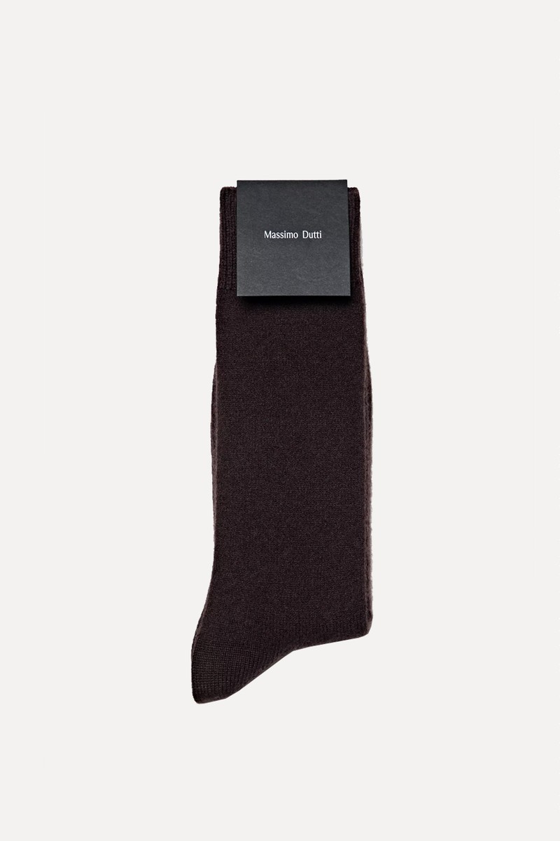 Cashmere Blend Knit Socks from Massimo Dutti