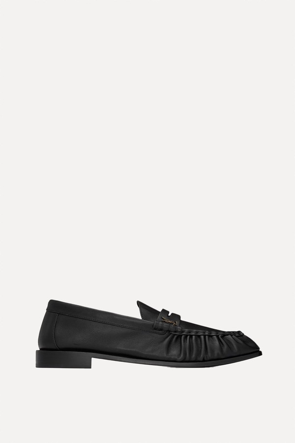 Ruched Penny Loafers from Saint Laurent