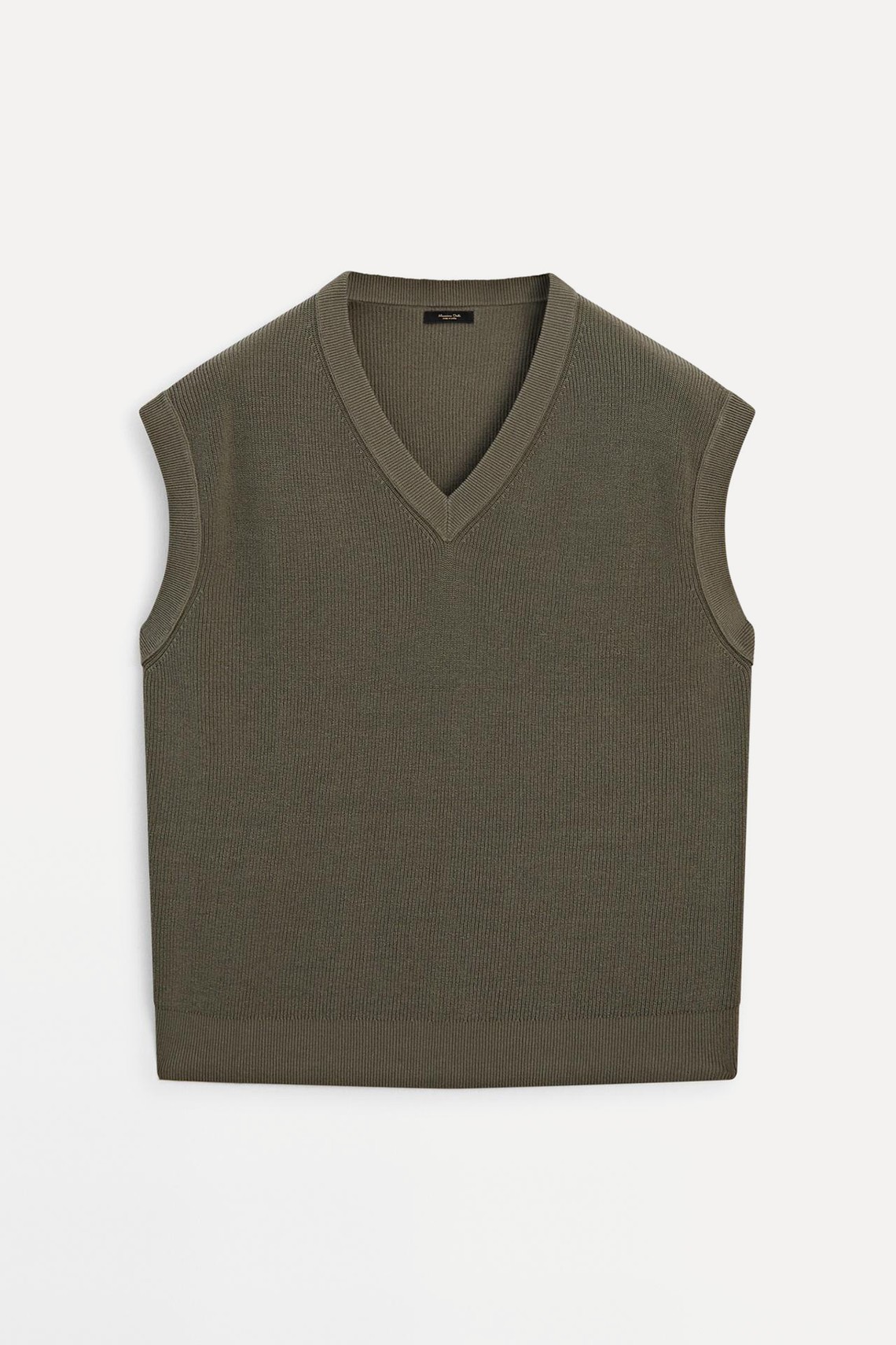 V-Neck Cotton Blend Vest  from Massimo Dutti