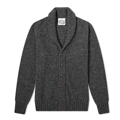Elbow Patch Cardigan from Jamieson's of Shetland