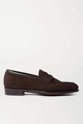 Bradley III Suede Penny Loafers from George Cleverley