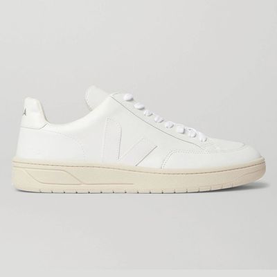 V-12 Suede-Trimmed Leather Sneakers from Veja