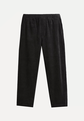 Corduroy Trousers With Jogger Waist from Zara