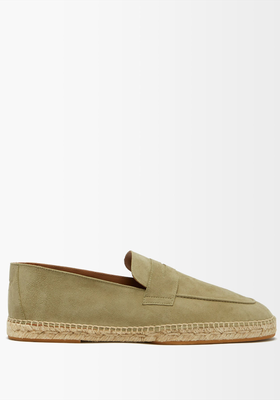 Penny-Strap Suede Espadrilles  from Bougeotte