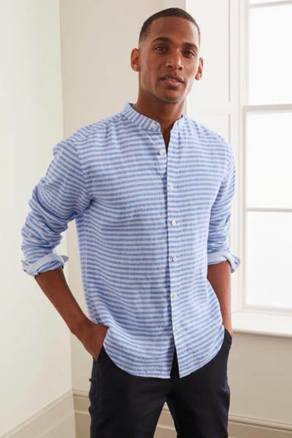 Grandad Linen Shirt from Boden