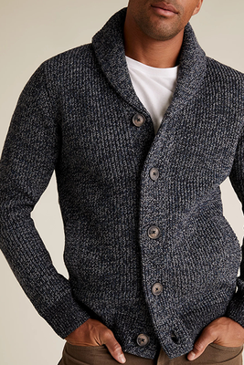 Chunky Shawl Neck Cardigan from M&S