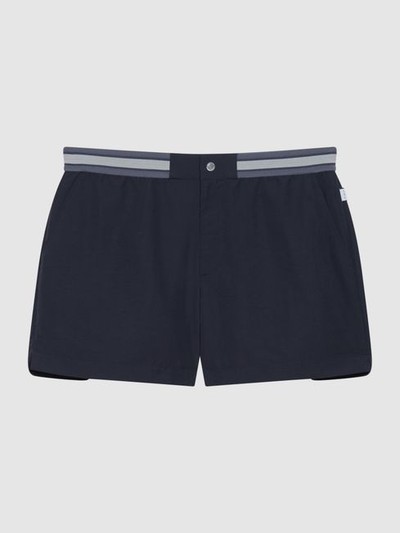 Contrast Waistband Swim Shorts