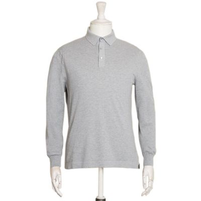 Soft Cotton Long Sleeved Polo T-shirt from Anderson & Sheppard