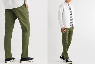 Slim-Fit Cotton-Blend Twill Chinos, £105