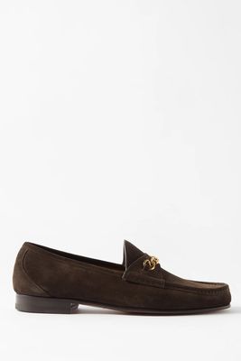 Chain Embellished Suede Loafers  from Tom Ford