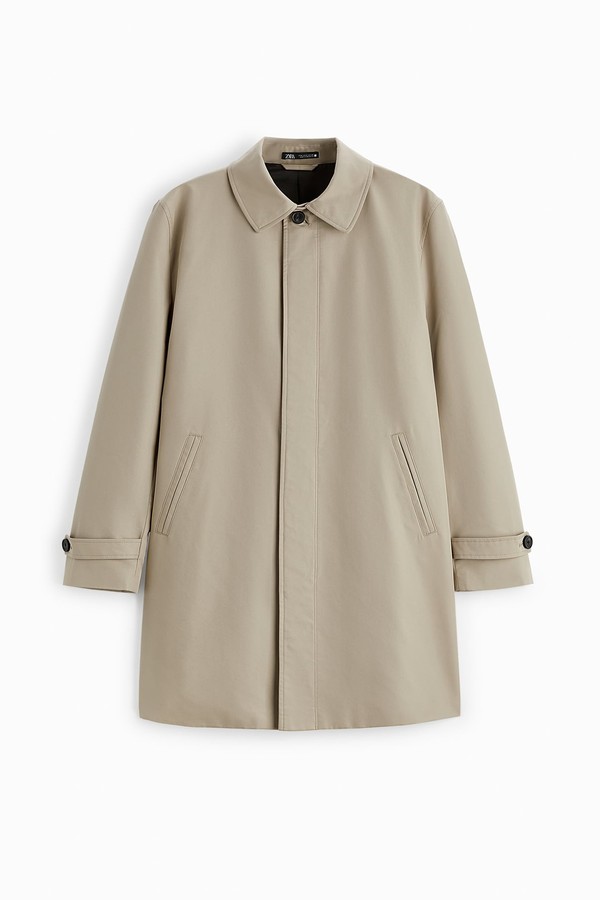 Water-Repellent Cotton Trench Coat from Zara