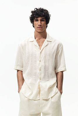 Jacquard Striped Shirt X Javier S. Medina from Zara
