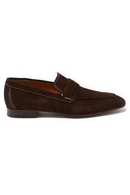 Suede Penny Loafers from Berluti